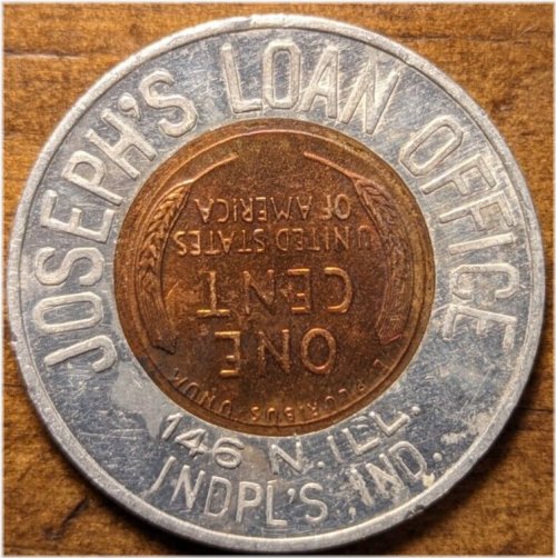 Joseph's Loan Office Good Luck Encased Cent Token