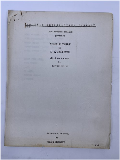 Winter Return: Original 1957 Script by Wesley Lau