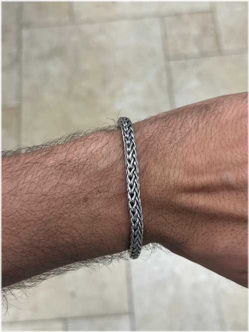 Bali Handmade Sterling Silver Braided Chain Bracelet