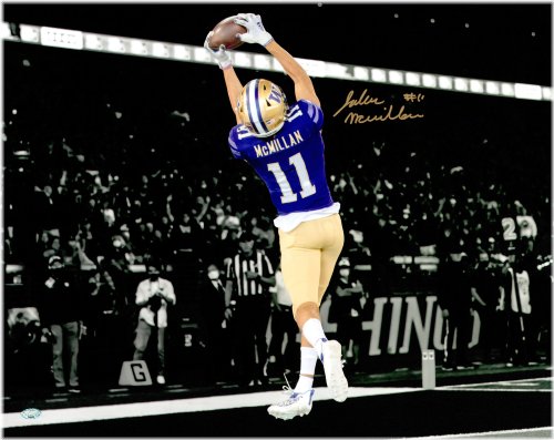 Washington Spotlight Autographed Photo by Jalen McMillan