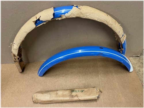 Blue Balloon Tire Fender Set