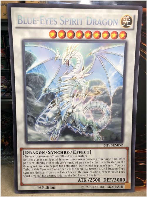 Giant Blue Eyes Spirit Dragon Prize Card Set
