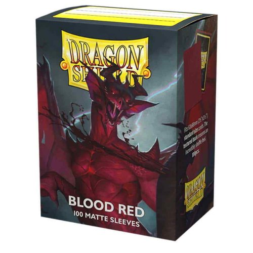 Dragon Shield Matte Blood Red Standard Sleeves (100 count)