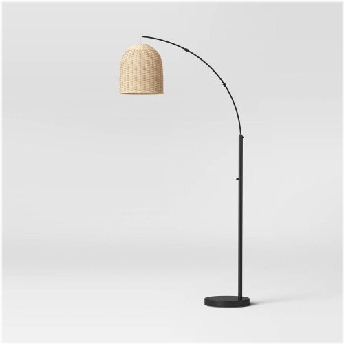 Natural Rattan Floor Lamp by Addison