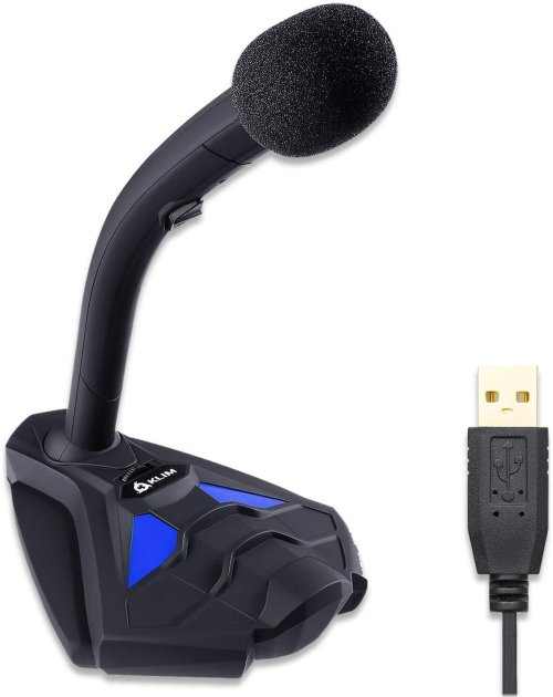 Blue Voice USB Microphone for PC/MAC Gaming, Streaming, and YouTube by KLIM