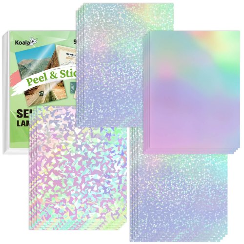 Holographic Self-Adhesive Laminating Sheets Pack