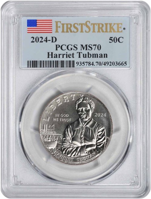 Harriet Tubman First Strike MS70 Half Dollar
