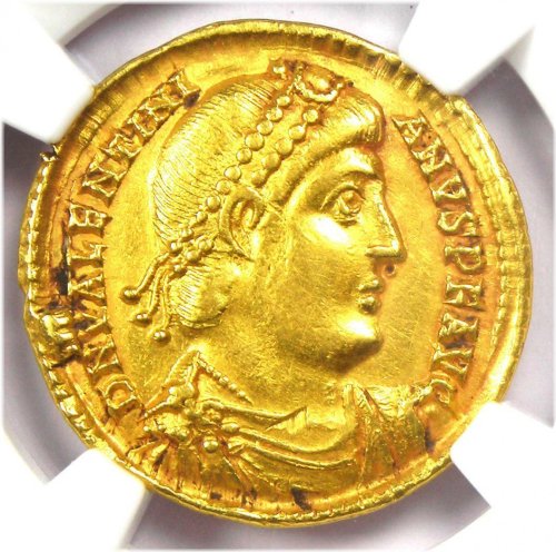 Valentinian I Gold AV Solidus Coin