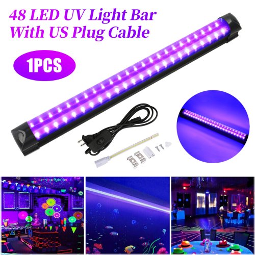 Midnight Glow 48-LED Black Light Bar