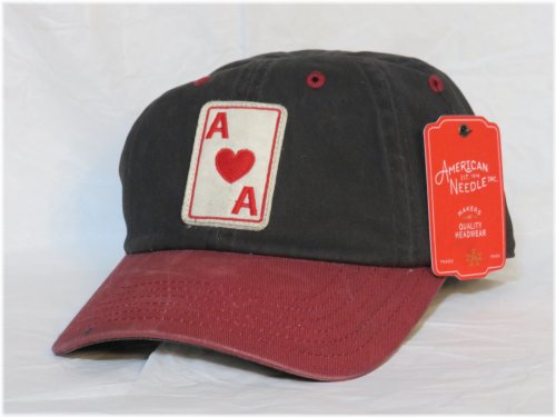 California League Baseball Hat - Red Black Aces