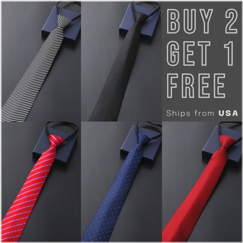 Zipper Knot Men's Necktie - Sleek and Versatile
