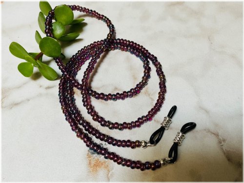 Amethyst Rainbow Eyeglass Chain