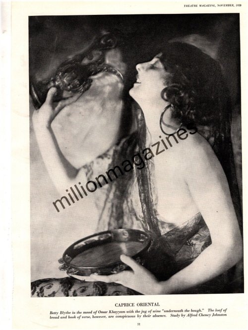 Theatrical Treasure: 1923 Betty Blythe Original Print