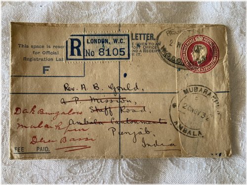 London to India Philatelic Journey