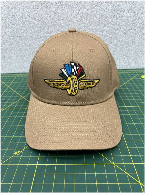 Speedway Collection Embroidered Hat - Tan