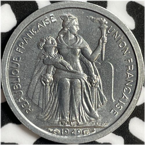 New Caledonia 1949 50 Centimes - Lot#D5935