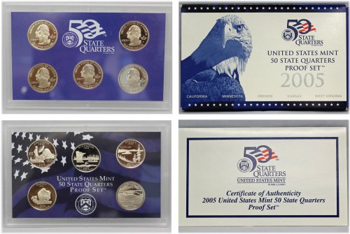 States of Brilliance: 2005 Gem DCAM Quarter Set