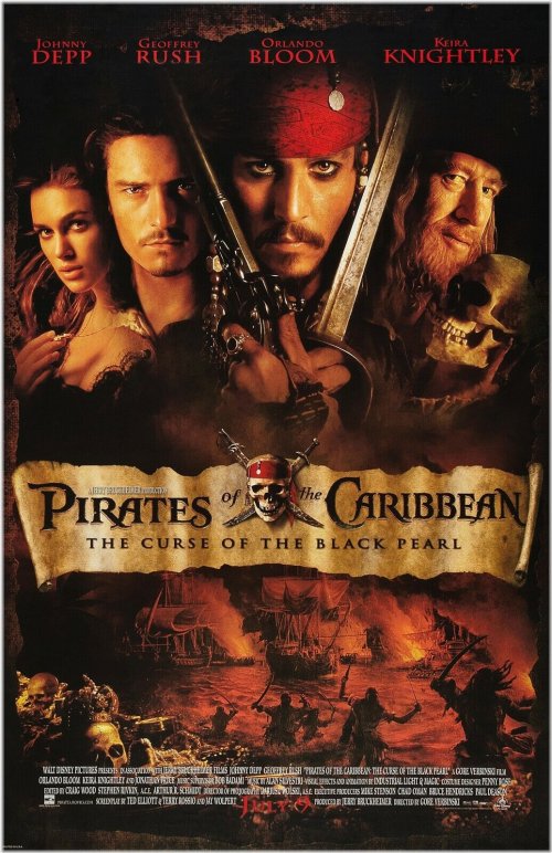 The Black Pearl's Curse - Johnny Depp Poster Reproduction