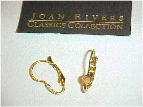 Golden Pad Leverback Earrings by Joan Rivers