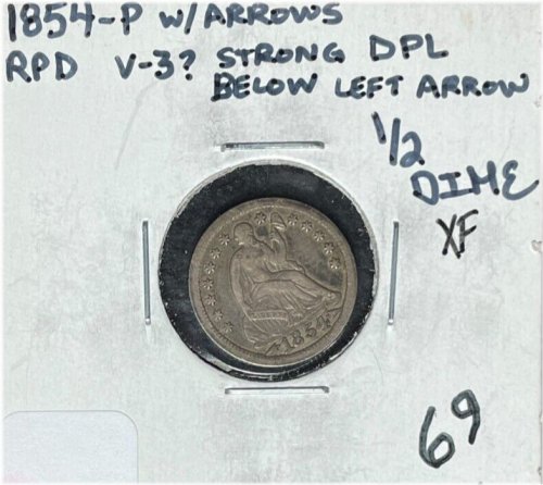 Liberty Arrows Half Dime