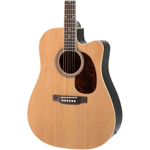 Natural Cutaway Acoustic-Electric Guitar for Musicians