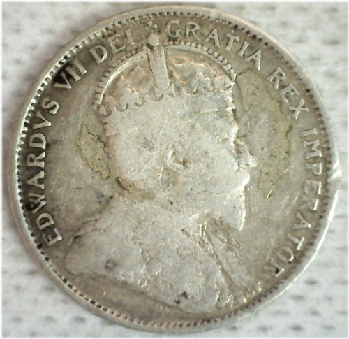 1904 H Canada Silver Twenty Cent Coin