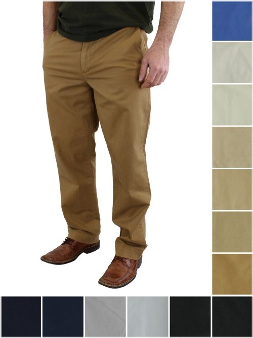 Classic Stretch Cotton Twill Pants