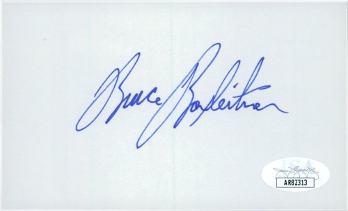 Autographed Bruce Boxleitner Index Card with JSA Certification