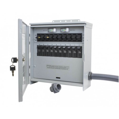 Outdoor Pro/Tran Power Transfer Switch - 10 Circuits, 30 Amps