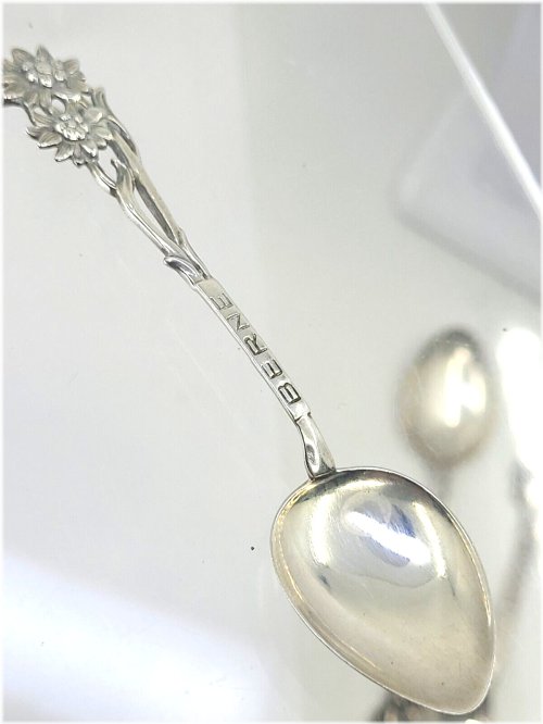 Bernie's Cornflower Silver Demitasse Spoon