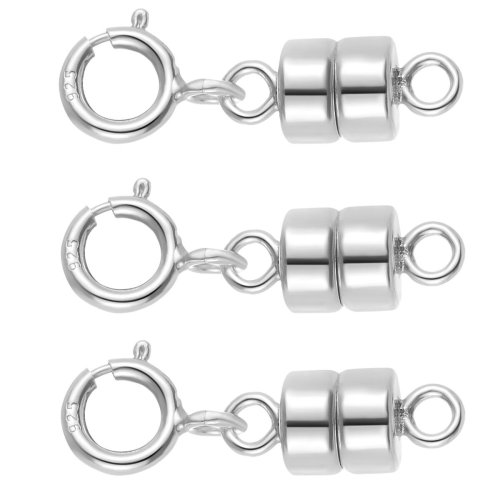 Silver Magnetic Clasp Converter with Spring Ring