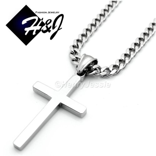 Silver Cross Chain Set