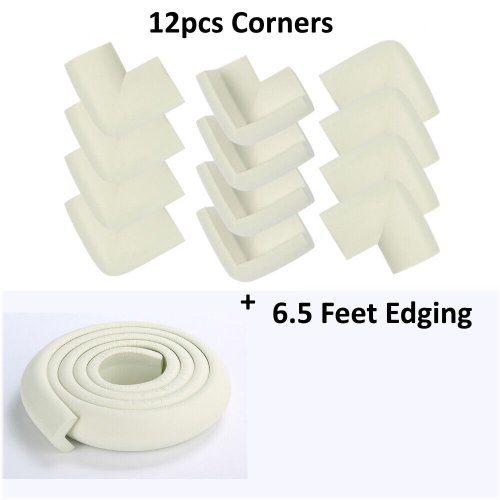 Soft Edge Cushions - Child Safety Foam Guards for Furniture Corners and Table Edges