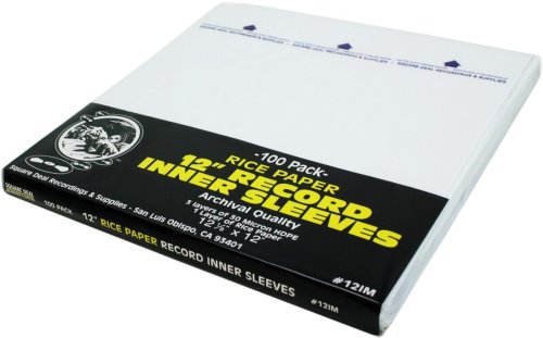 PureTone Archival Vinyl Sleeves - 12 Inch Rice Paper Insert