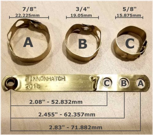 Numbered Poultry ID Bands with Customizable Options