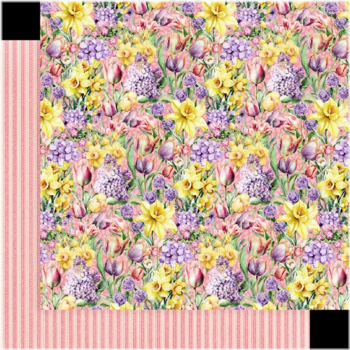 Floral Elegance 12x12 Crafting Paper