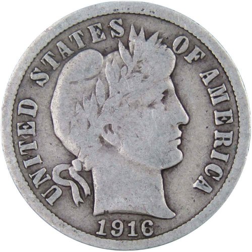 Vintage 1916 Silver Dime: A Piece of American History