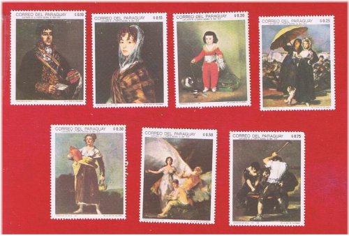 Paraguayan Paintings Stamp Set