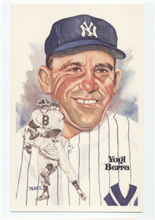 Yogi Berra Perez Steele Postcard
