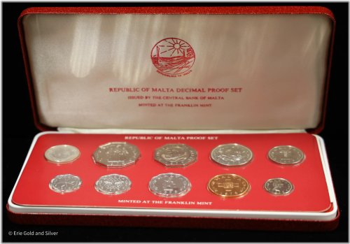 Malta Decimal Uncirculated 10-Coin Proof Set