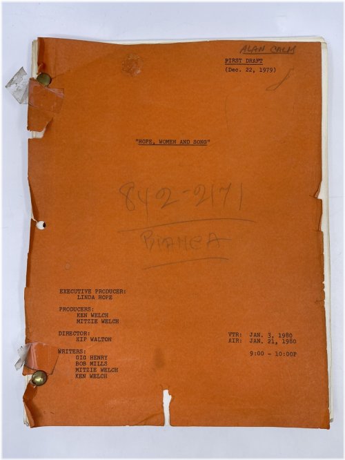 Hope, Women And Song 1980 NBC TV Special Script