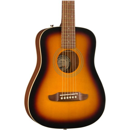 Sunburst Mini Acoustic Guitar by Fender with Gig Bag