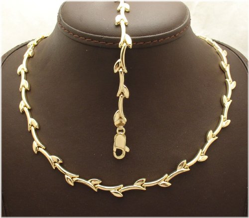 Golden Leaf Branch Jewelry Set