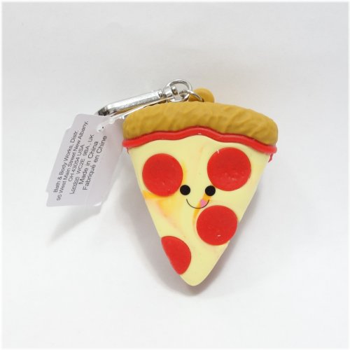 Pepperoni Pizza Slice Hand Sanitizer Holder Smiley