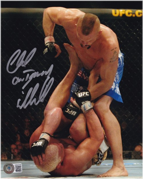 The Iceman's Autographed UFC Photo with BAS COA