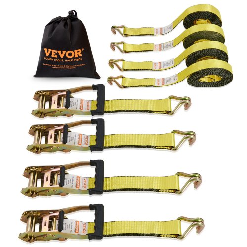 Heavy Duty J-Hook Ratchet Straps