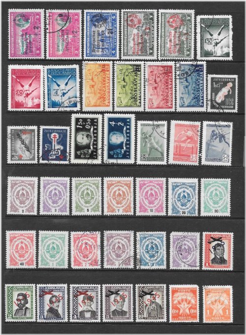 Yugoslavia Stamp Collection 1945-1949