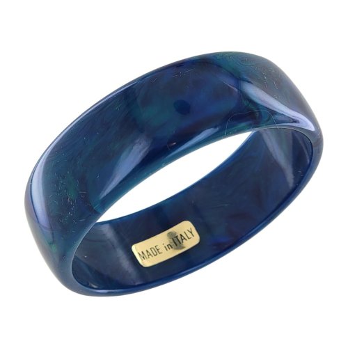 Italian Lucite Peacock Bangle