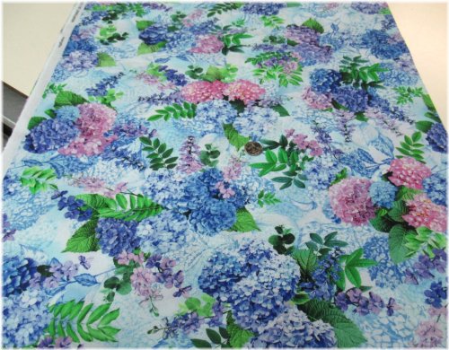 Spring Garden Hydrangea Fabric