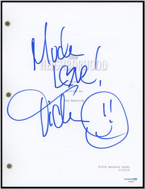 The Neighnorhood" Pilot Episode Script Autographed by Tichina Arnold
